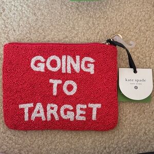 Kate Spade Red Beaded Pouch